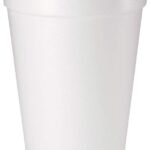 500 Count DART 16oz Insulated Foam Cups - White