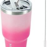 Cherry Blossom 30oz Insulated Tumbler with Lid & Straw