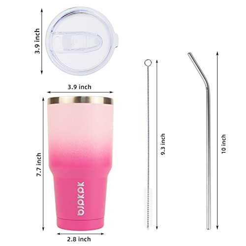 Cherry Blossom 30oz Insulated Tumbler with Lid & Straw