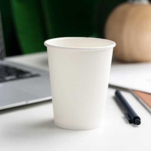 RACETOP 500 Pack 8 oz Eco-Friendly Disposable Coffee Cups