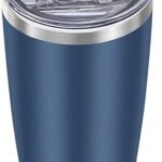 WETOWETO 20oz Navy Blue Insulated Coffee Tumbler